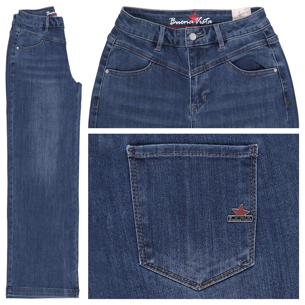 Buena Vista Wide Leg-F Stretch Denim Jeans ink denim