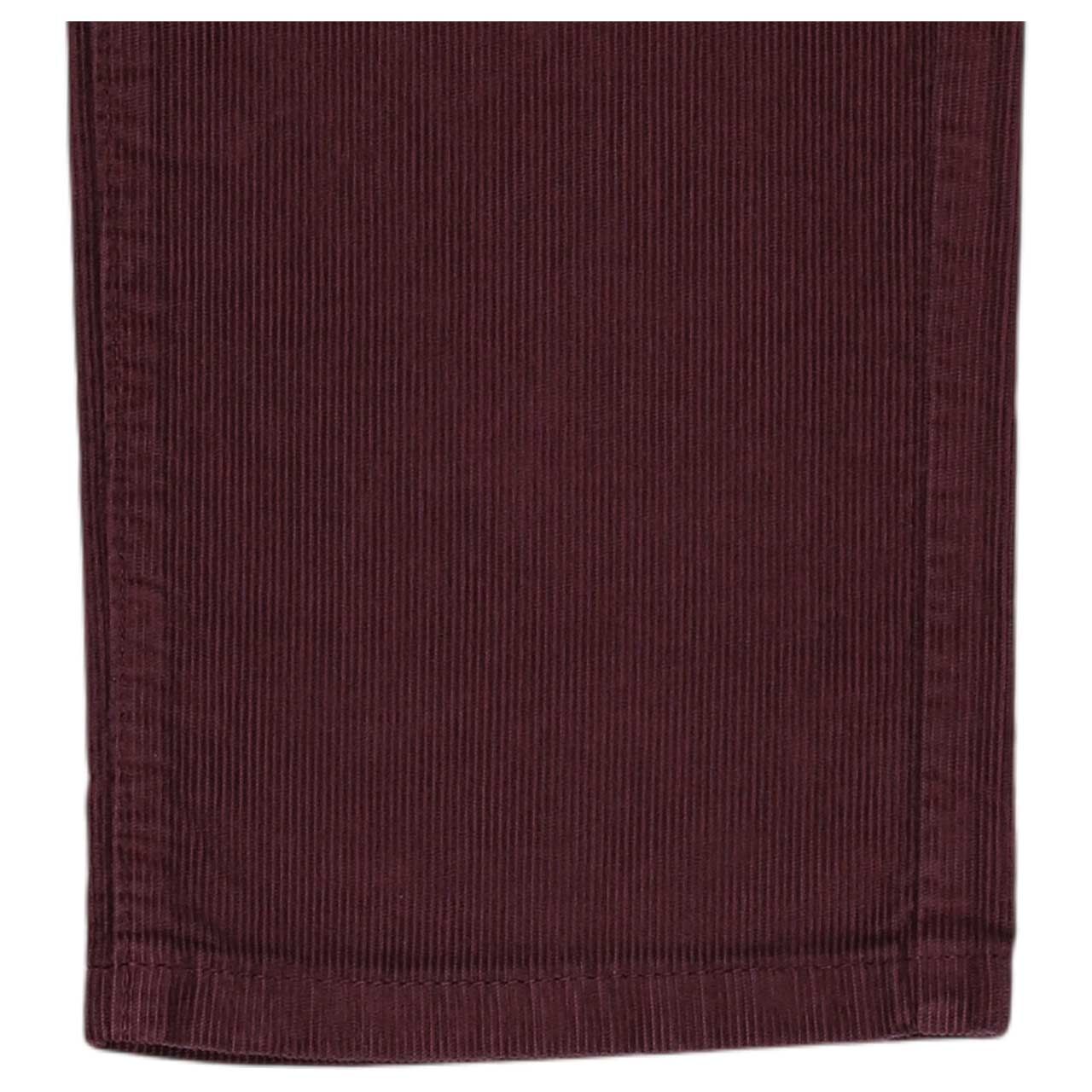 Stretch Herren Cordhose Rando in Lila von Pioneer, Detailansicht vom Saum
