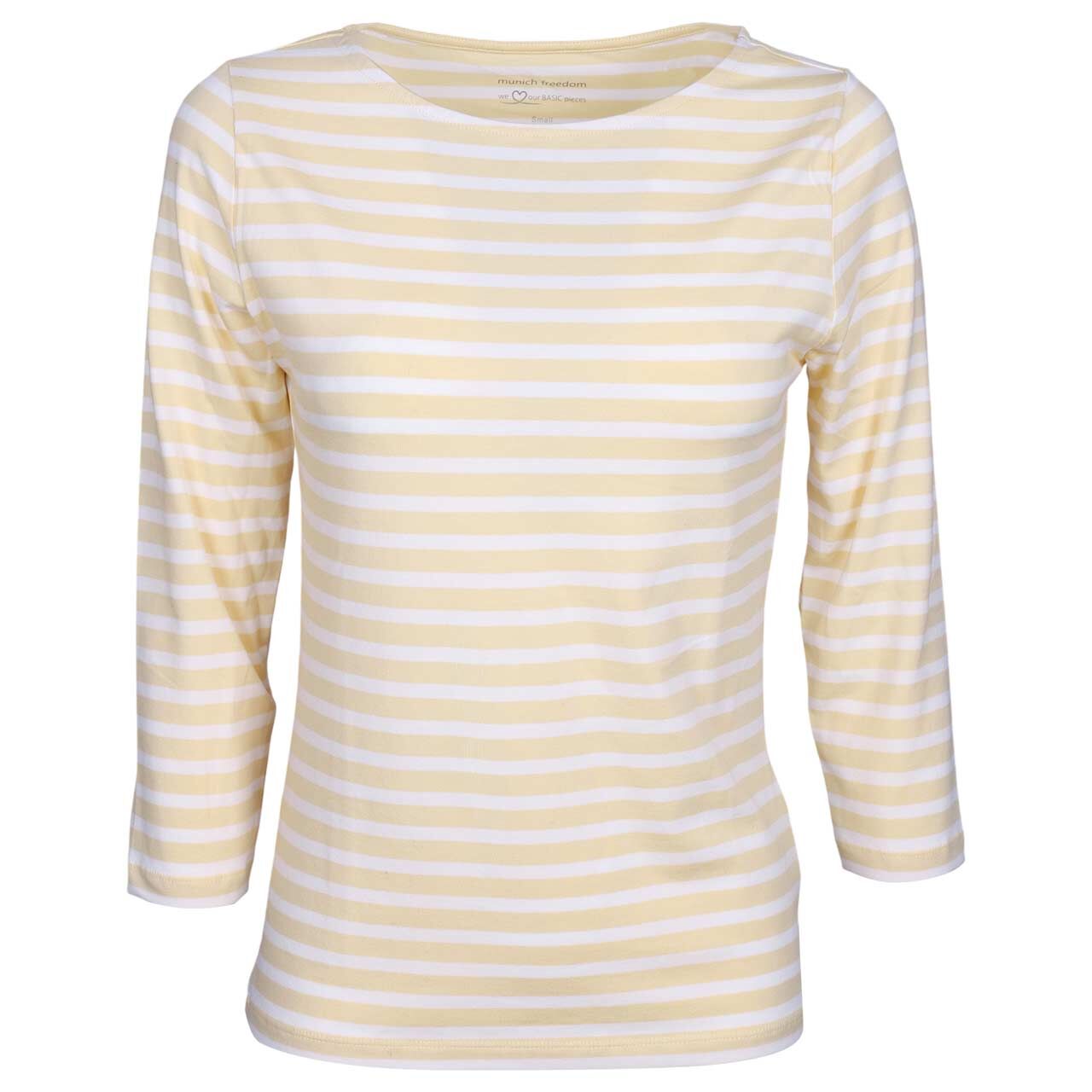 Munich Freedom Damen 3/4 Arm Shirt butteryellow/offwhite