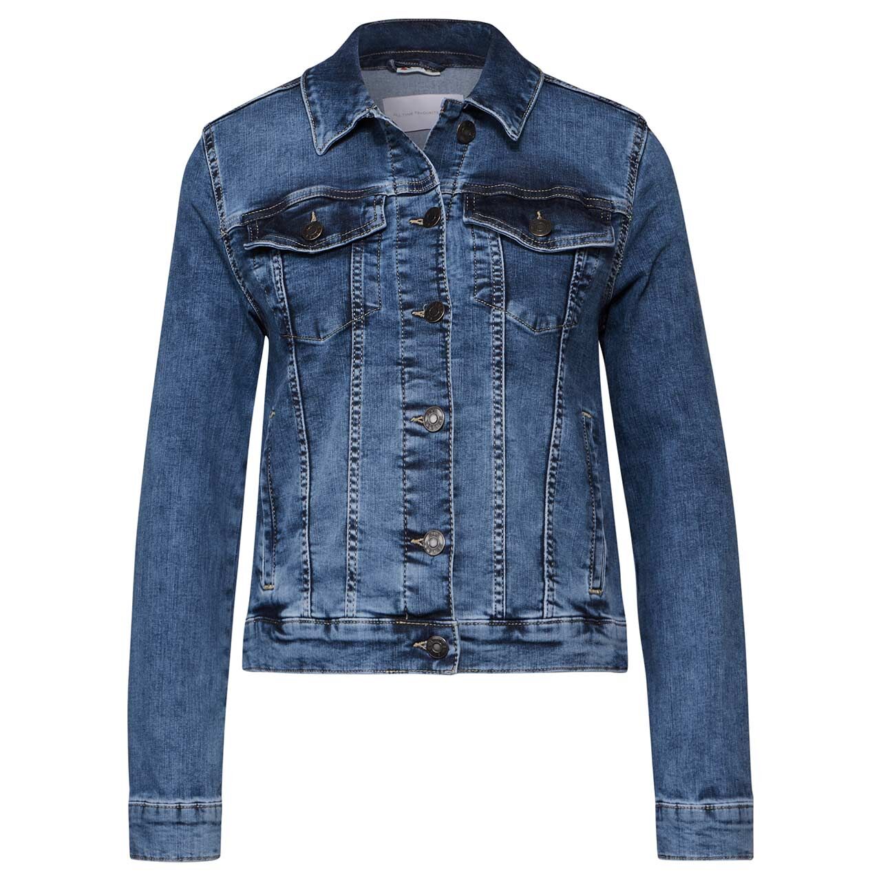 Street One Damen Jeansjacke mid blue random