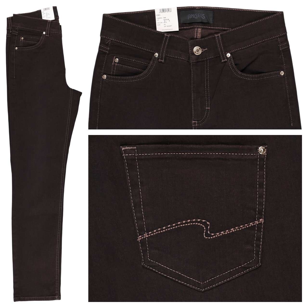 Angels Cici Jeans dark espresso used