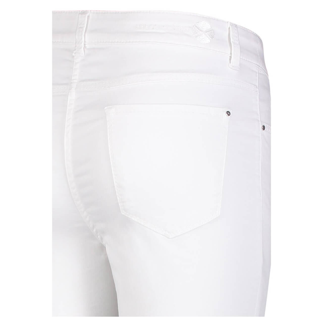 mac-jeans-dream-summer-white-010-ansicht-detail-hinten MAC Dream Summer 7/8 Baumwollhose für Damen in Weiß, FarbNr.: 010