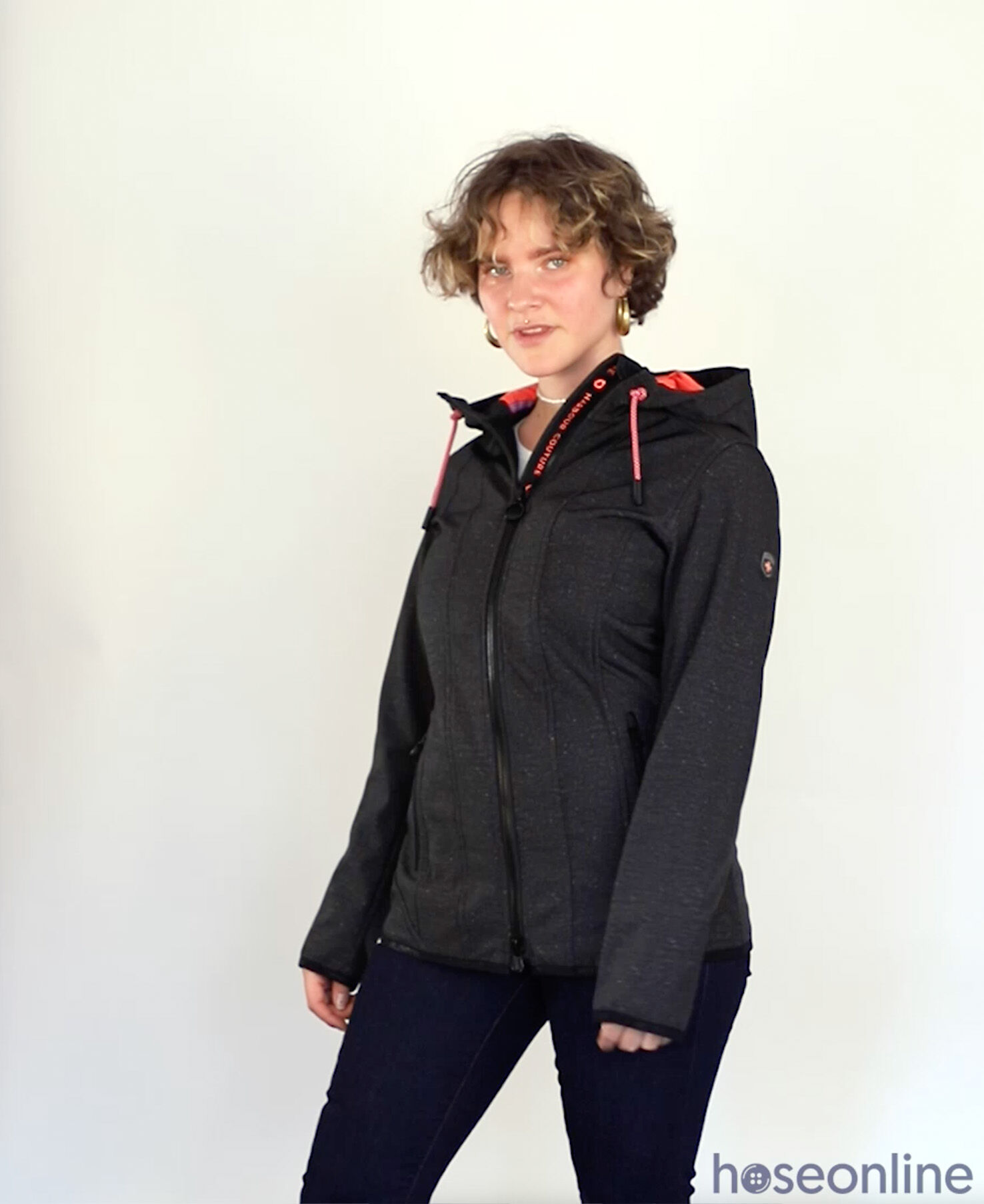 Wellensteyn Yoga Damen Softshell Jacke blackmelange