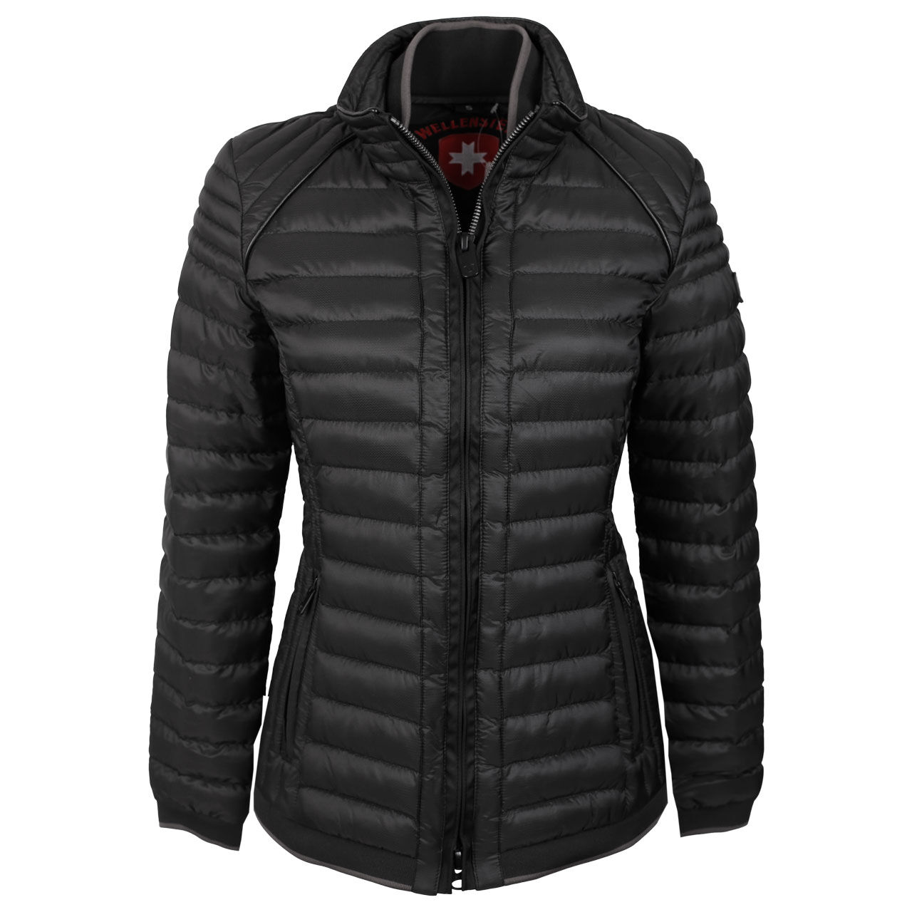 wellensteyn-jacke-moleculelady-black-vorne Damen Jacke Molecule/MOL Lady von Wellensteyn in Schwarz, Vorderansicht
