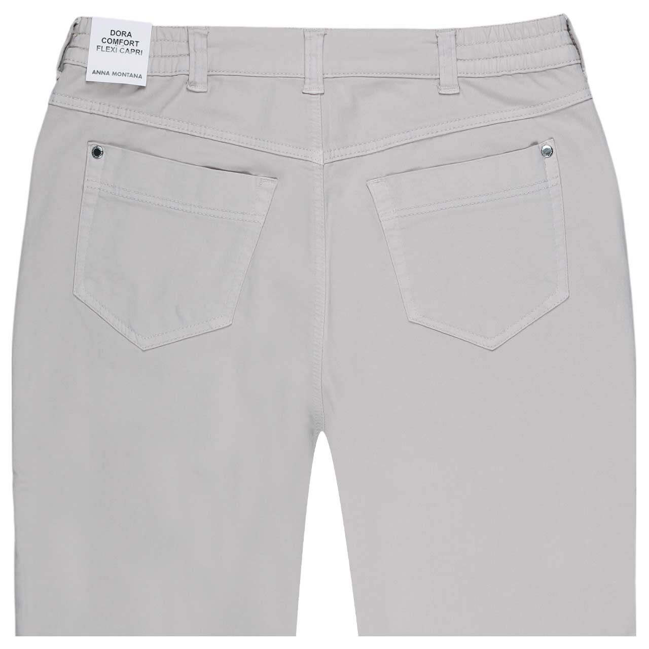 Damen 3/4 Jeans Dora Milano von Anna Montana in Hellbeige, detaillierte Rückansicht