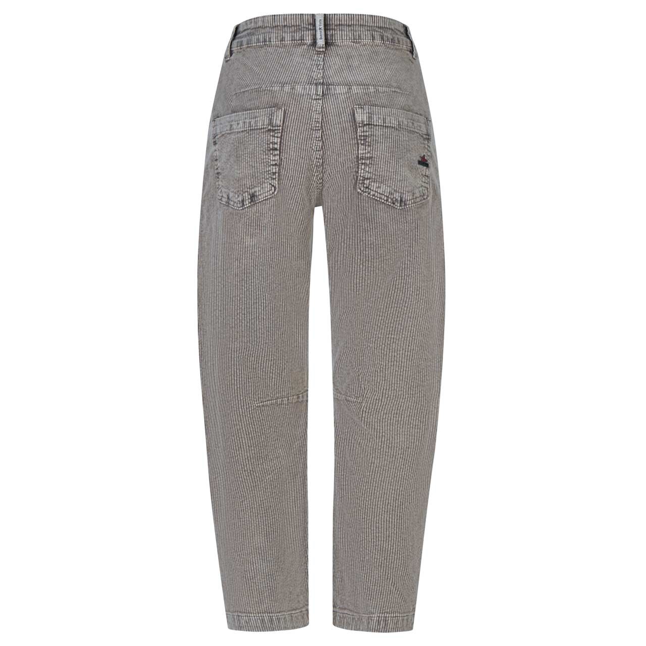 Damen Cordhose Barrel 7/8 Corduroy von Buena Vista in Hellbraun, Rückansicht
