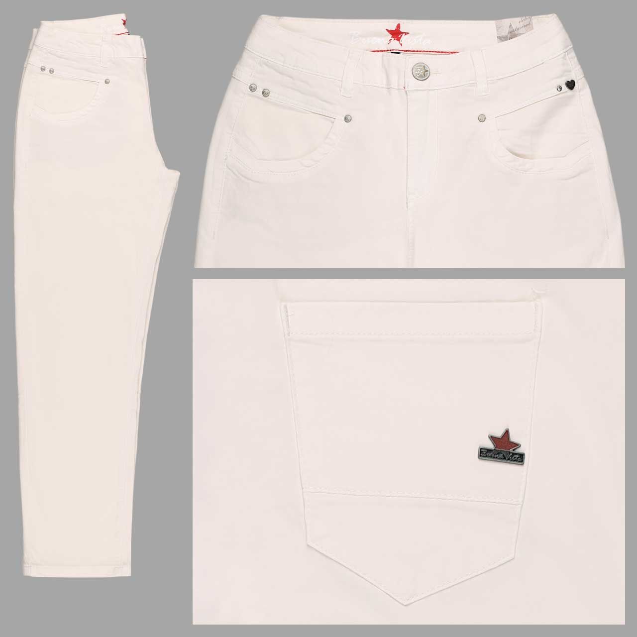 Buena Vista Anna C 7/8 Straight Summer Twill Baumwollhose ecru