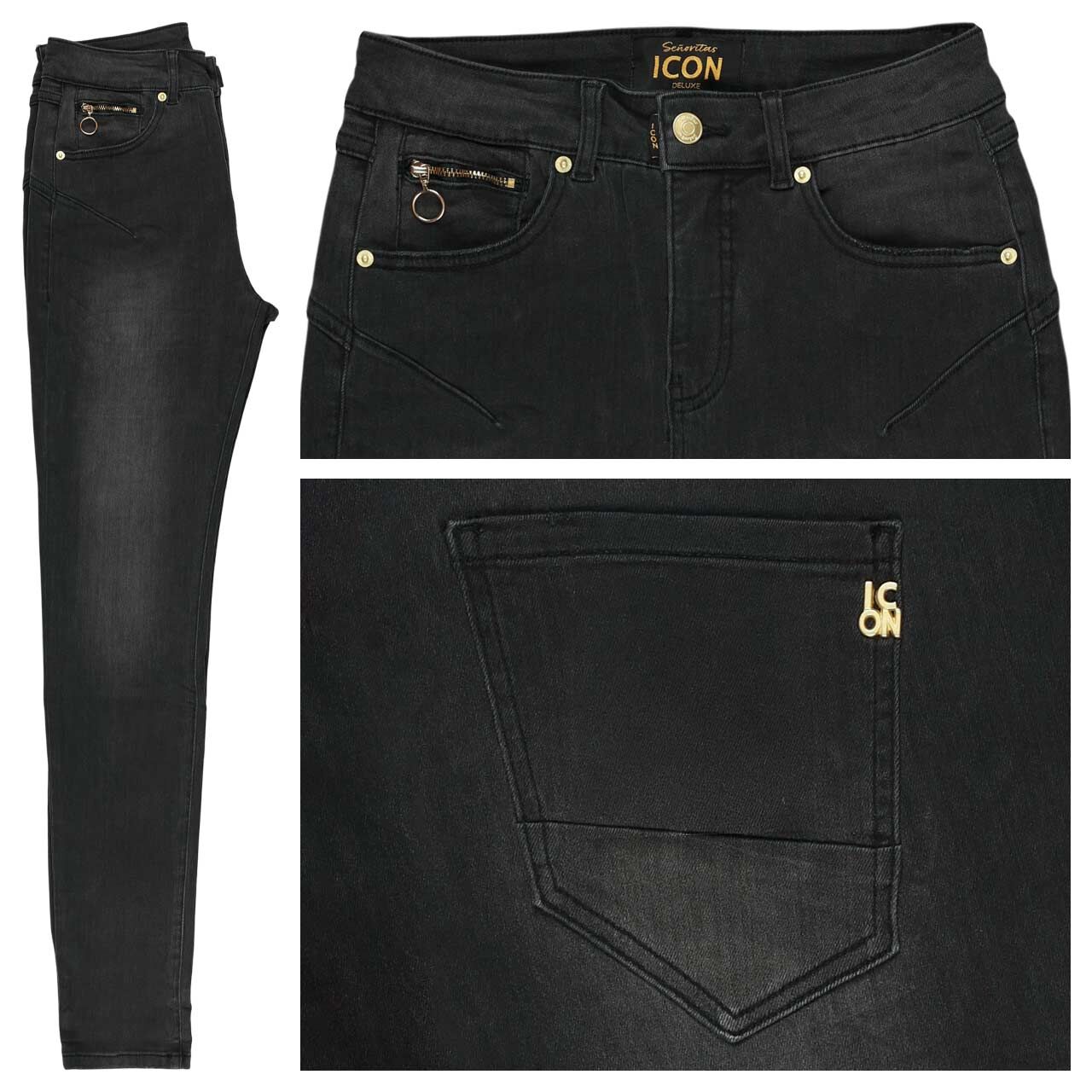Senoritas ICON California Sunrise Jeans used black