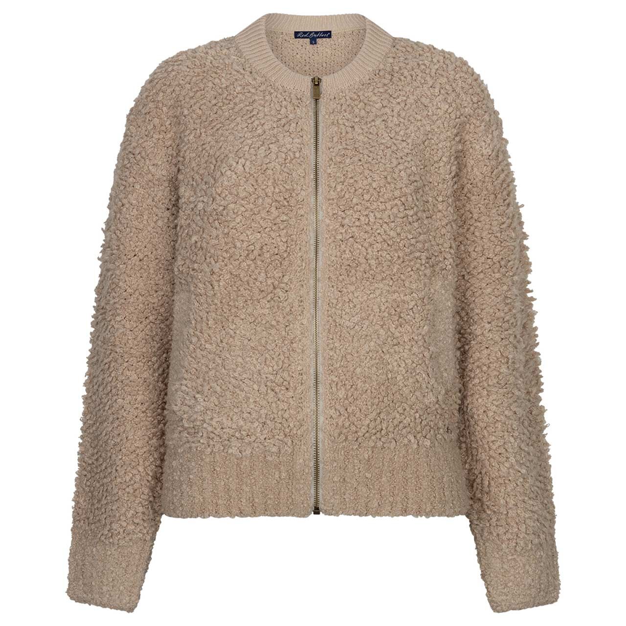 Red Button Damen Jacke Bomber Knit Boucle latte