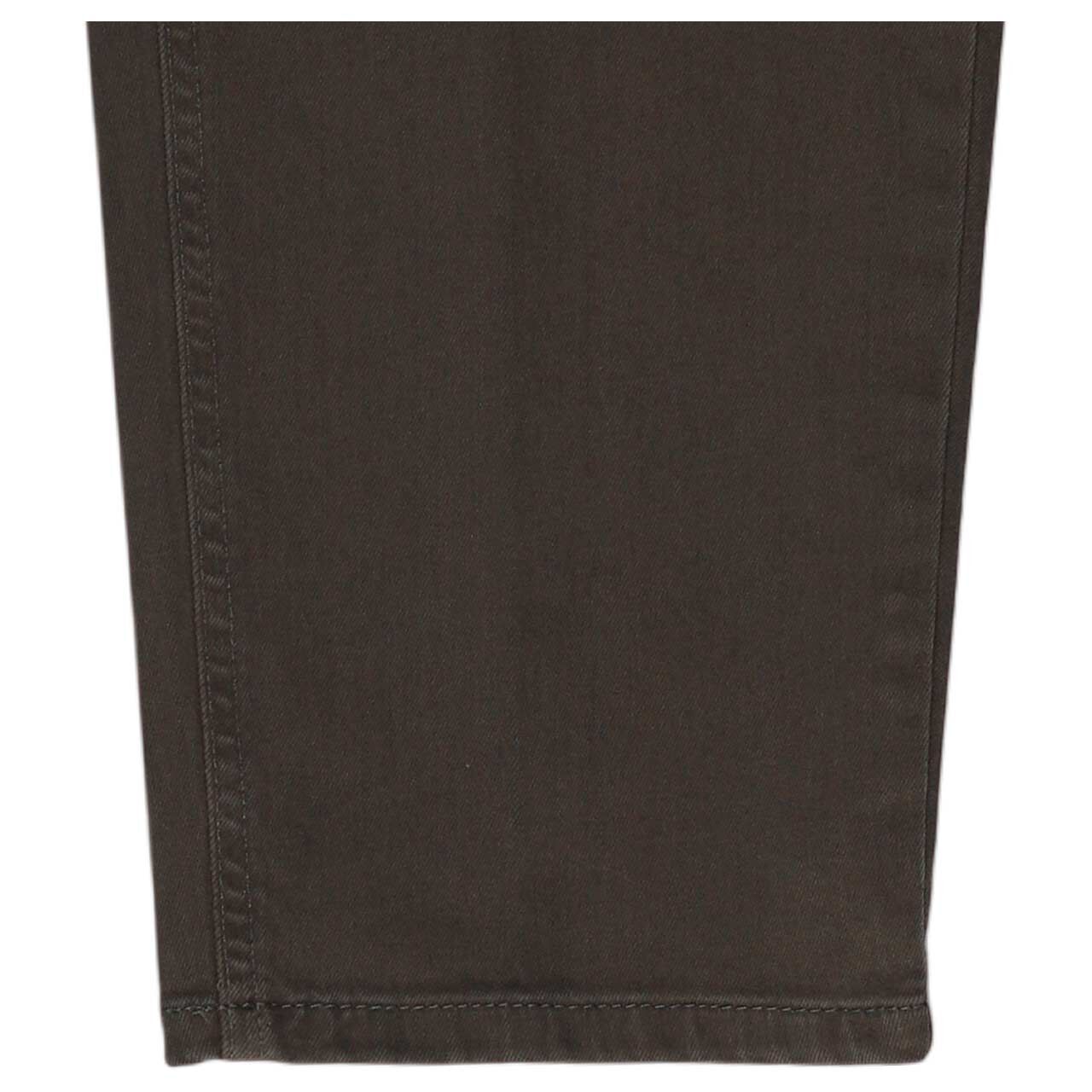 Damen Ankle Jeans Evy Barrel von Angels in Braun, detaillierte Ansicht vom Fußsaum
