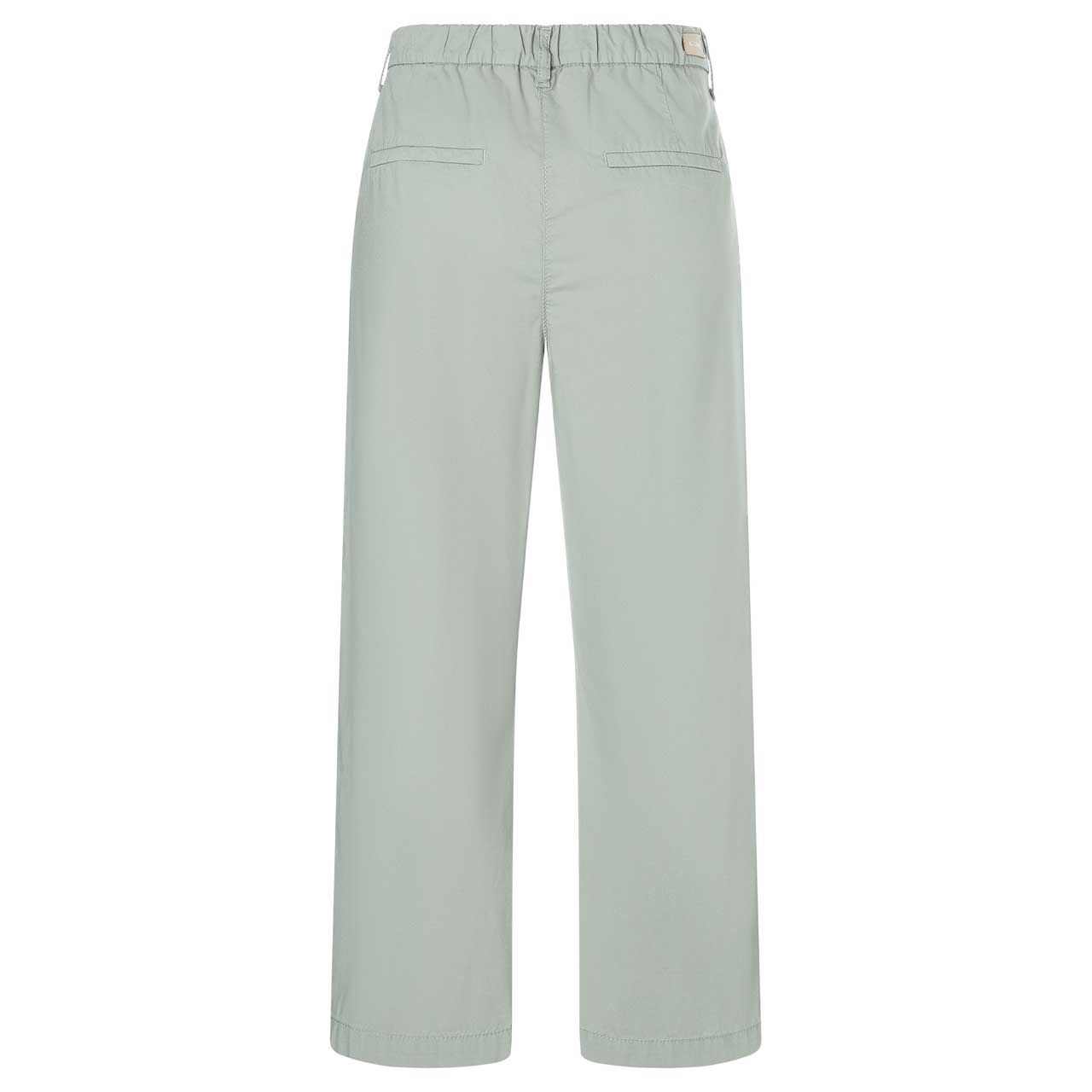 Rückansicht der Damen 7/8 Baumwollhose Cari von MAC in Grau-Grün