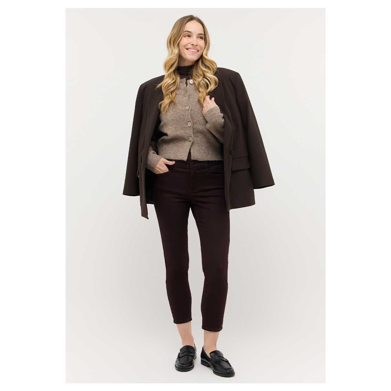 Angels Ornella Sporty 7/8 Jeans deep wine used