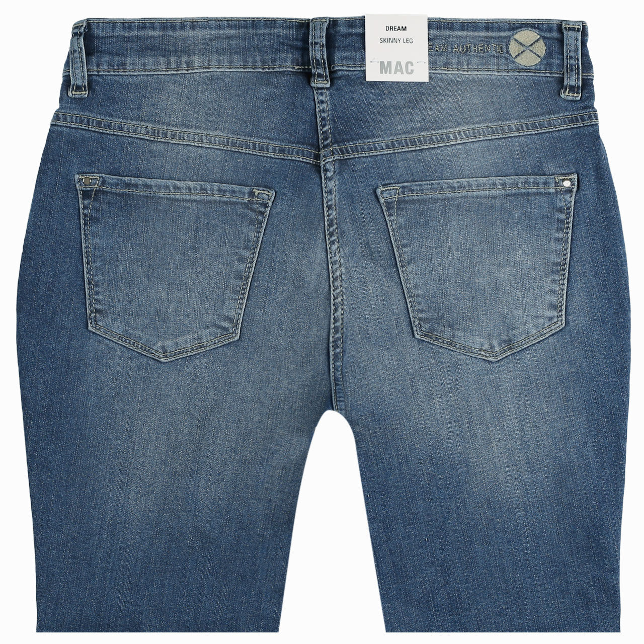 MAC Jeans Dream Skinny für Damen in Mittelblau angewaschen, FarbNr.: D432
