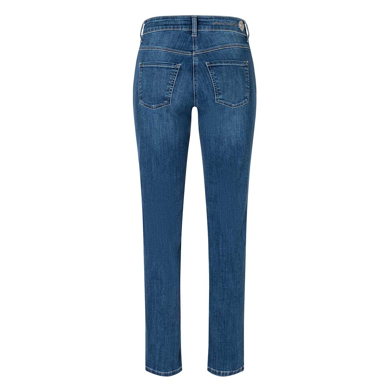 Damenjeans Dream von MAC in Dunkelblau angewaschen, Rückansicht