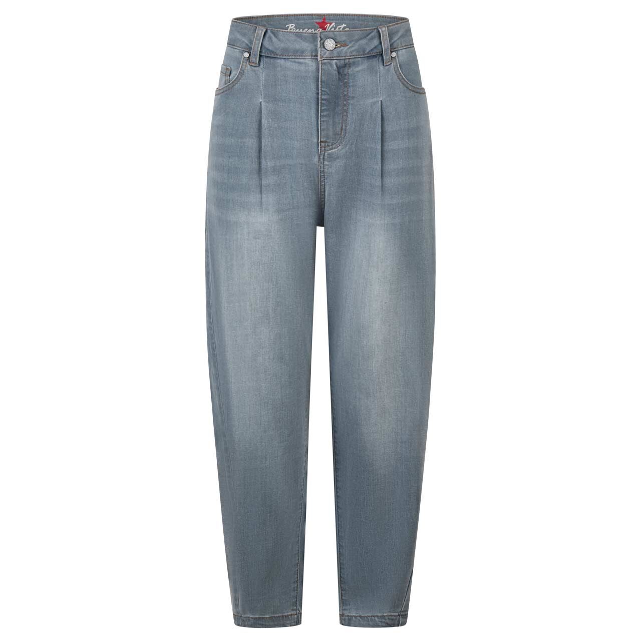Damen 7/8 Jeans Ballon-F von Buena Vista in Blaugrau verwaschen, Vorderansicht