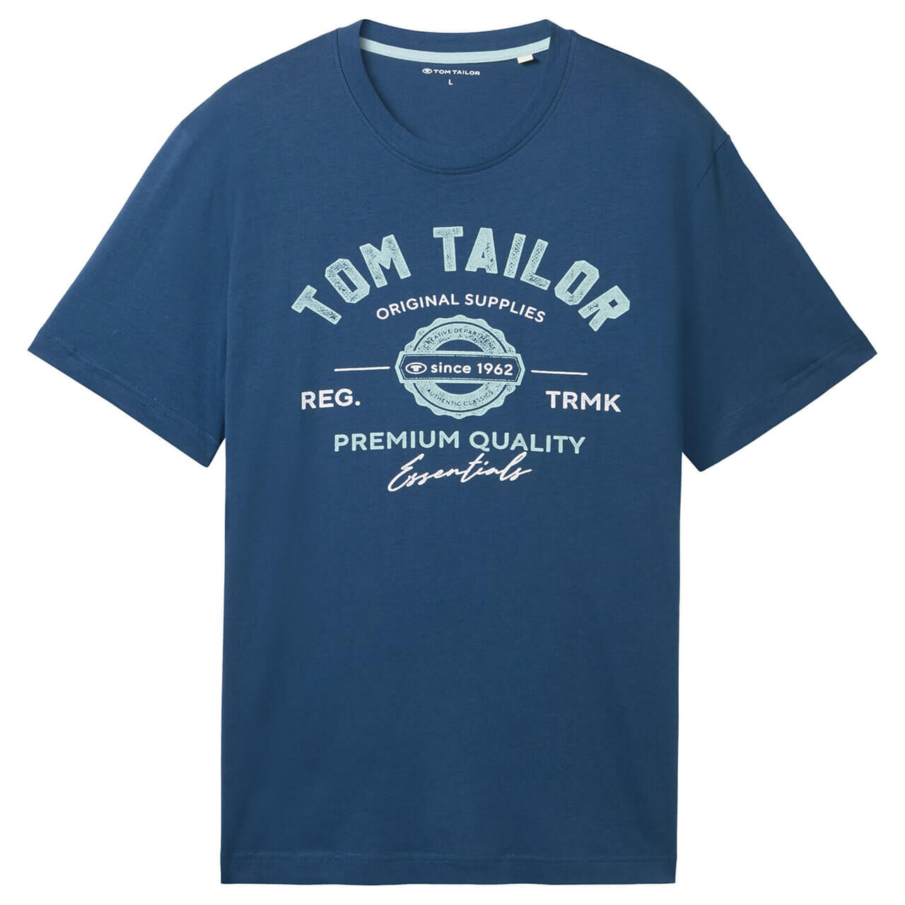 Tom Tailor Herren T-Shirt nighttime blue essentials