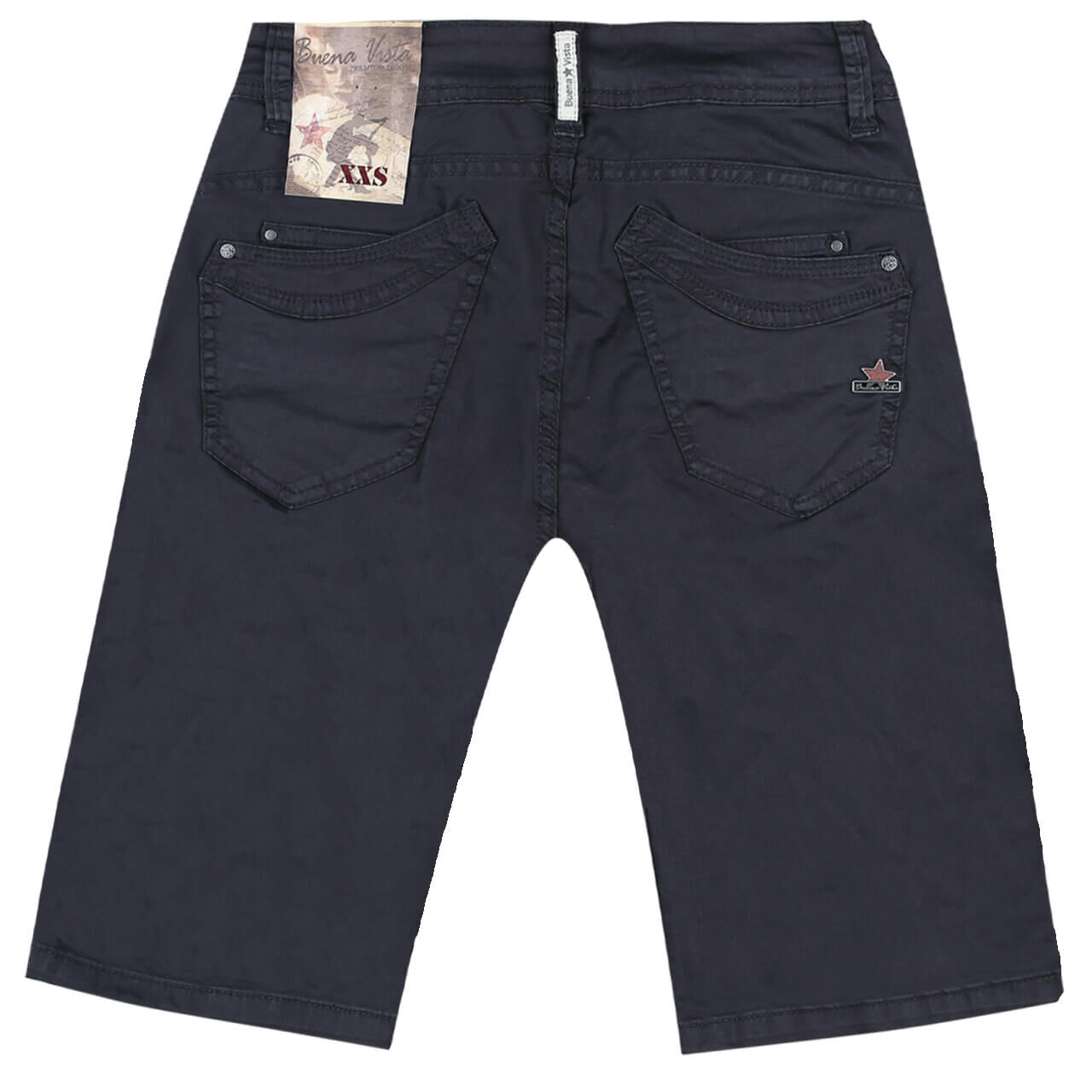 Buena Vista Malibu-Short Stretch Twill Baumwollhose für Damen in Dunkelblau, FarbNr.: 1177