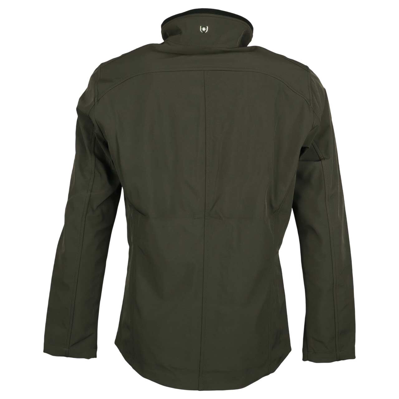 Herren Softshell Jacke Alpinus von Wellensteyn in Dunkelgrün, Rückansicht