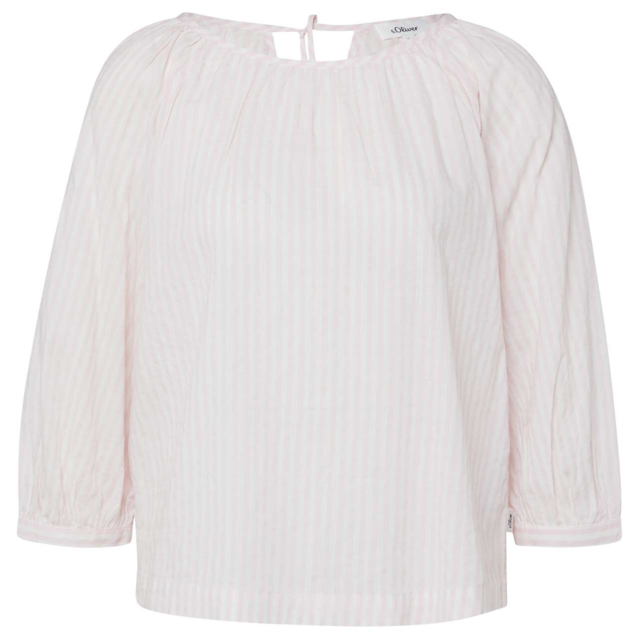 s.Oliver Damen 3/4 Arm Bluse light blossom pink stripe