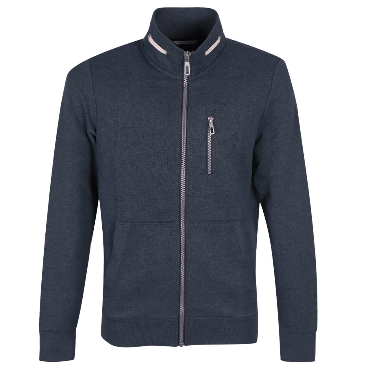 Tom Tailor Herren Sweatjacke sky captain blue white melange