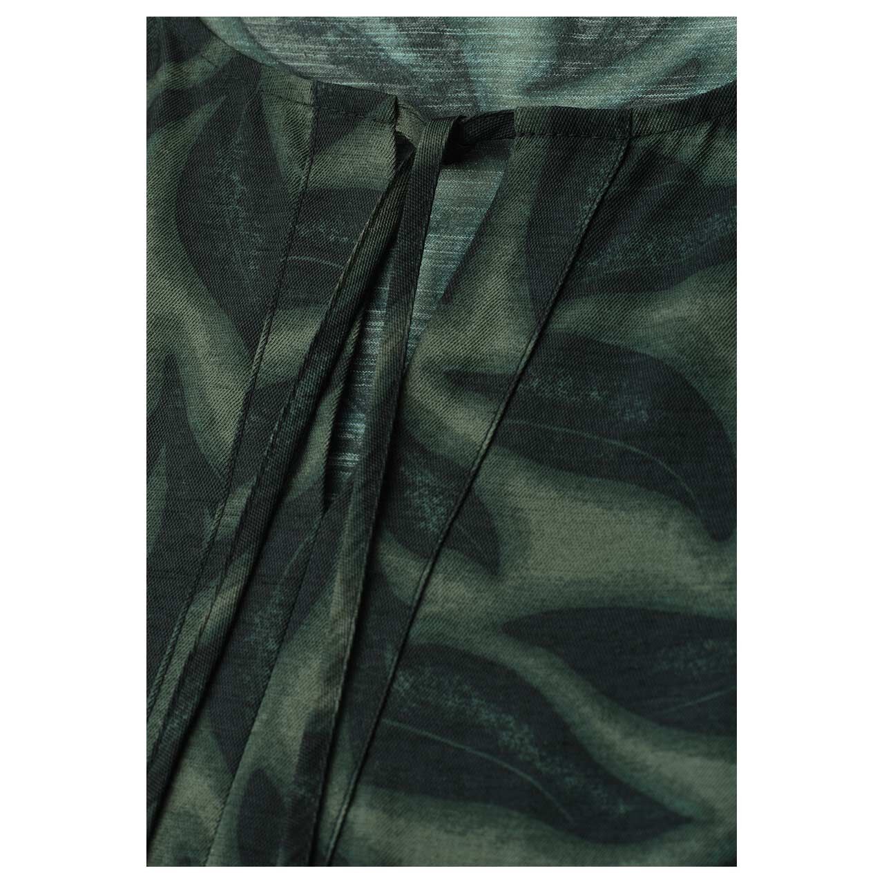 Damen Kurzarm Kleid Tunic Dress von Street One in Grün mit Print, Detailansicht Muster