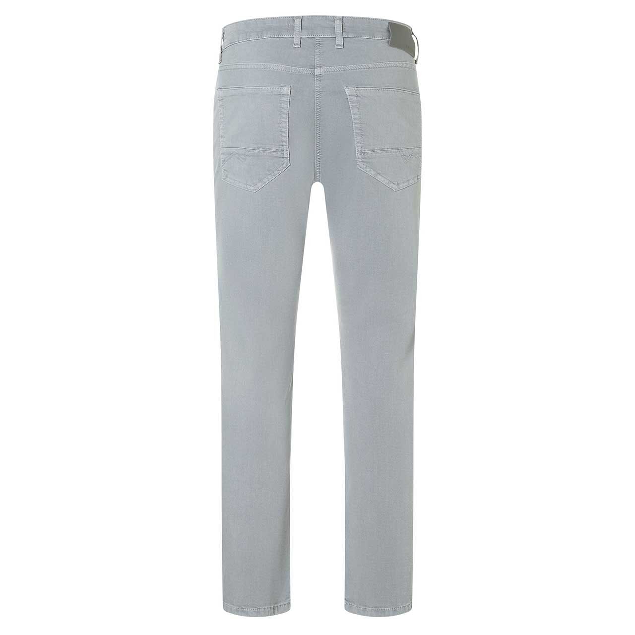 Stretch Herrenjeans Arne Pipe von MAC in Hellgrau, Rückansicht