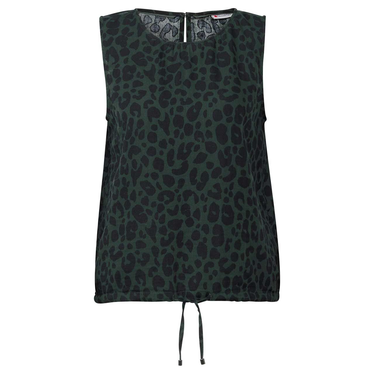 Street One Damen Blusen Top Musselin mid green