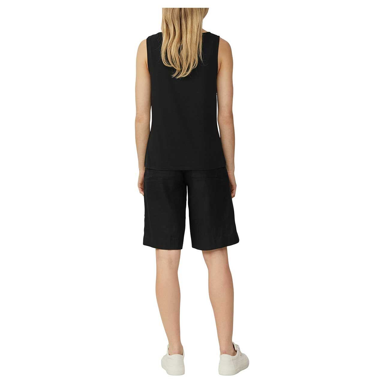 Damen Top von s.Oliver in Schwarz, Rückenansicht am Modell