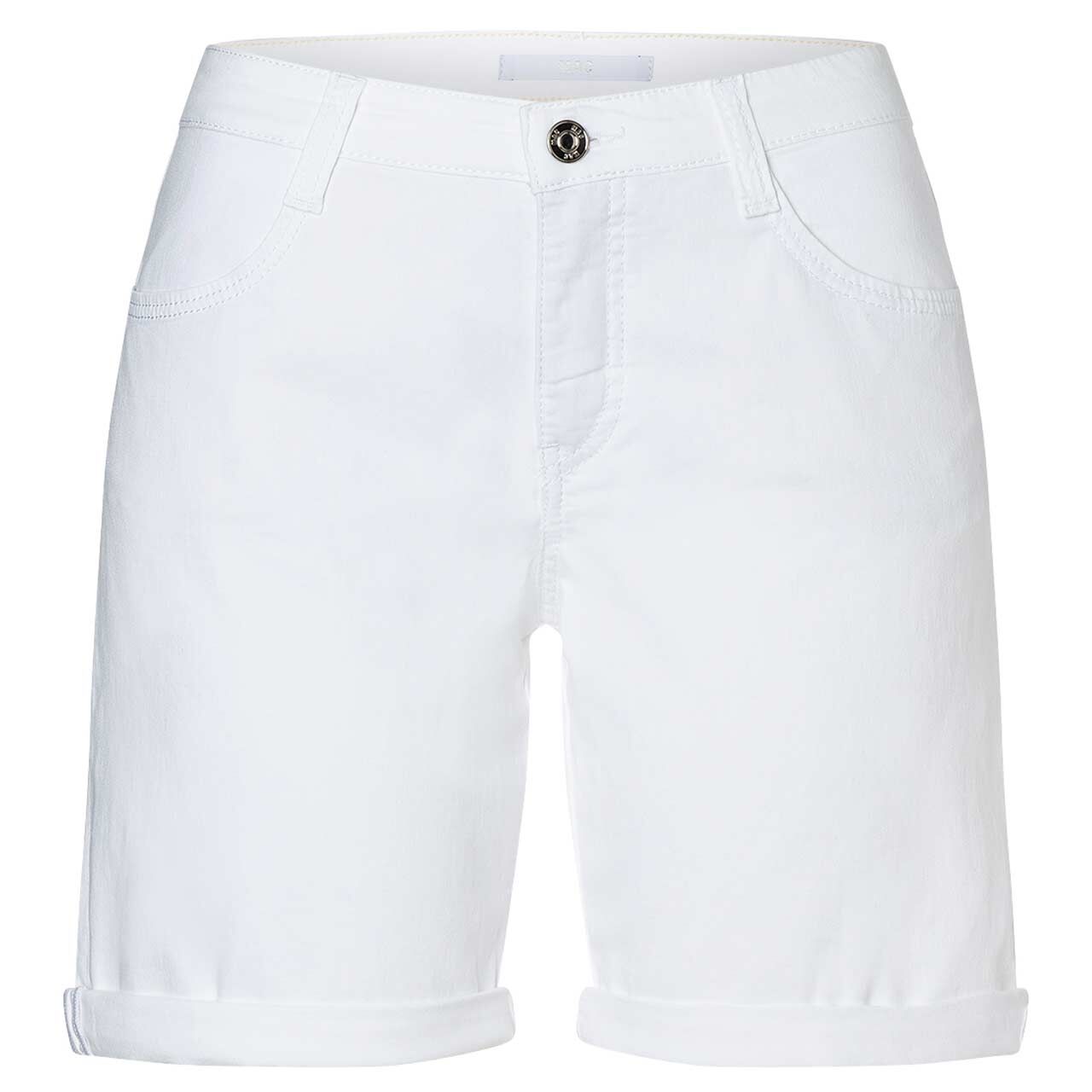 Damen Jeans Shorty von MAC in Weiß, weitere Vorderansicht