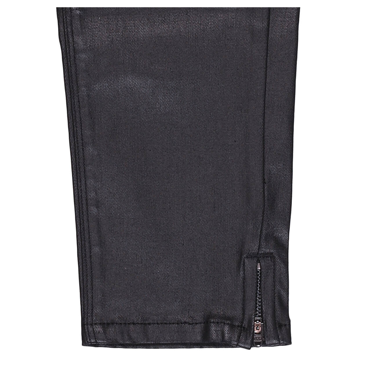 Damen Baumwollhose Italy V 7/8 von Buena Vista in Schwarz beschichtet, Detailansicht Saum