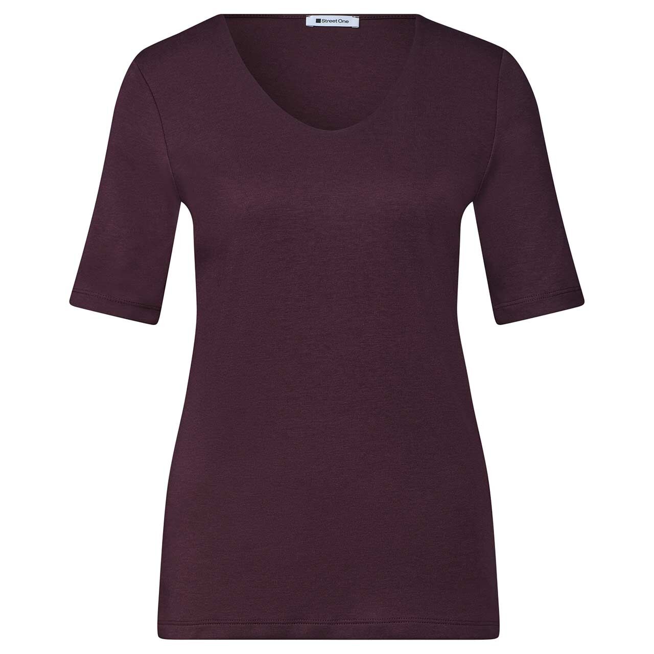 Street One Damen T-Shirt Palmira rustic rouge
