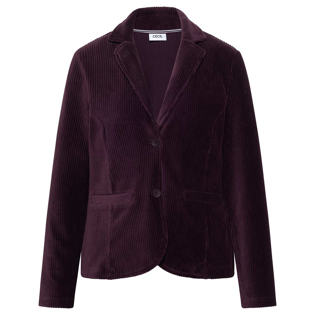 Cecil Damen Cord Blazer Jersey berry red