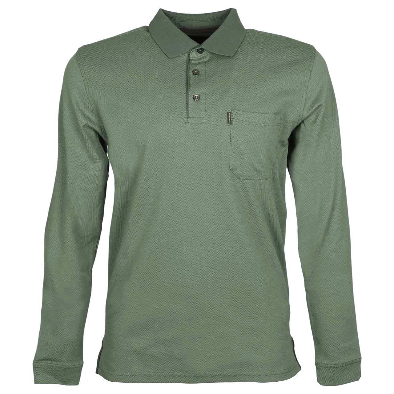 Casa Moda Herren Polo Langarm Shirt mint green
