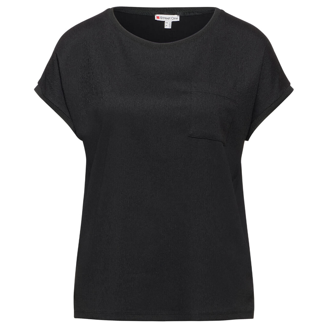 Street One Damen T-Shirt Structure Mix black