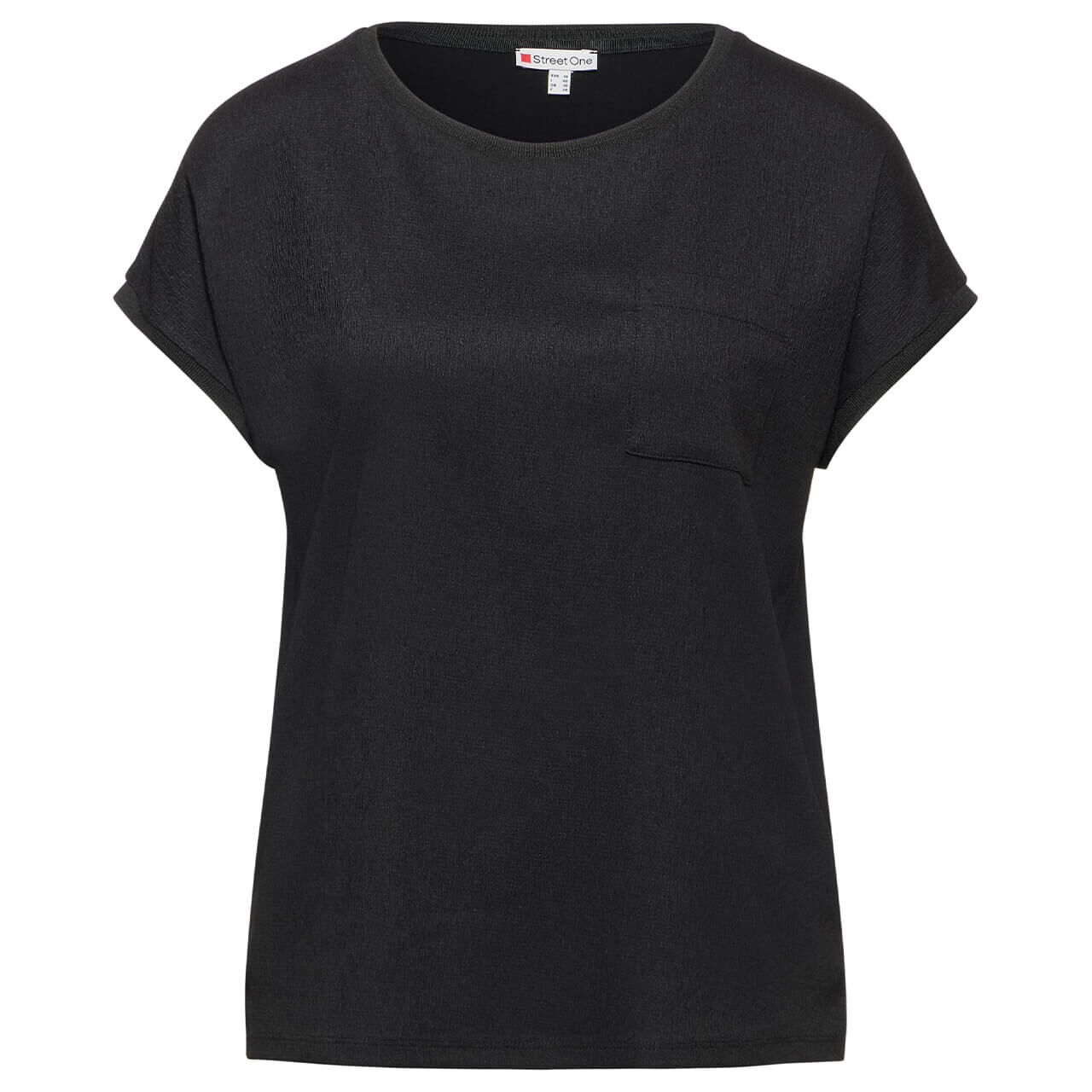 Street One Damen T-Shirt Structure Mix black