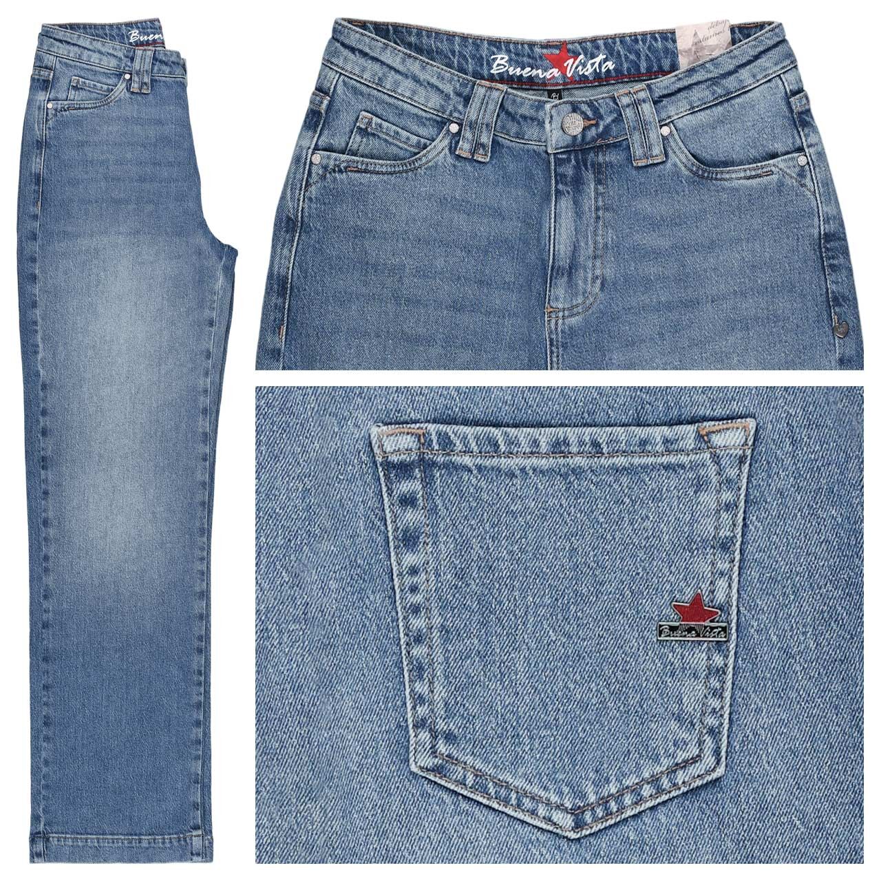 Buena Vista Straight Pants Authentic Denim Jeans stone denim