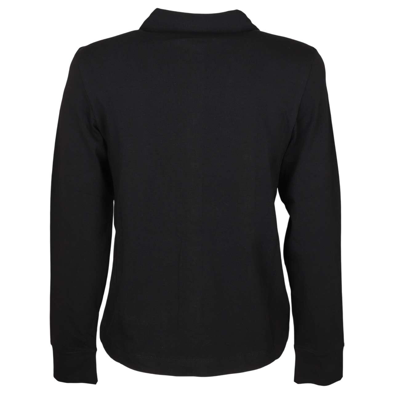 Damen Langarm Bluse von s.Oliver in Schwarz, detaillierte Vorderansicht