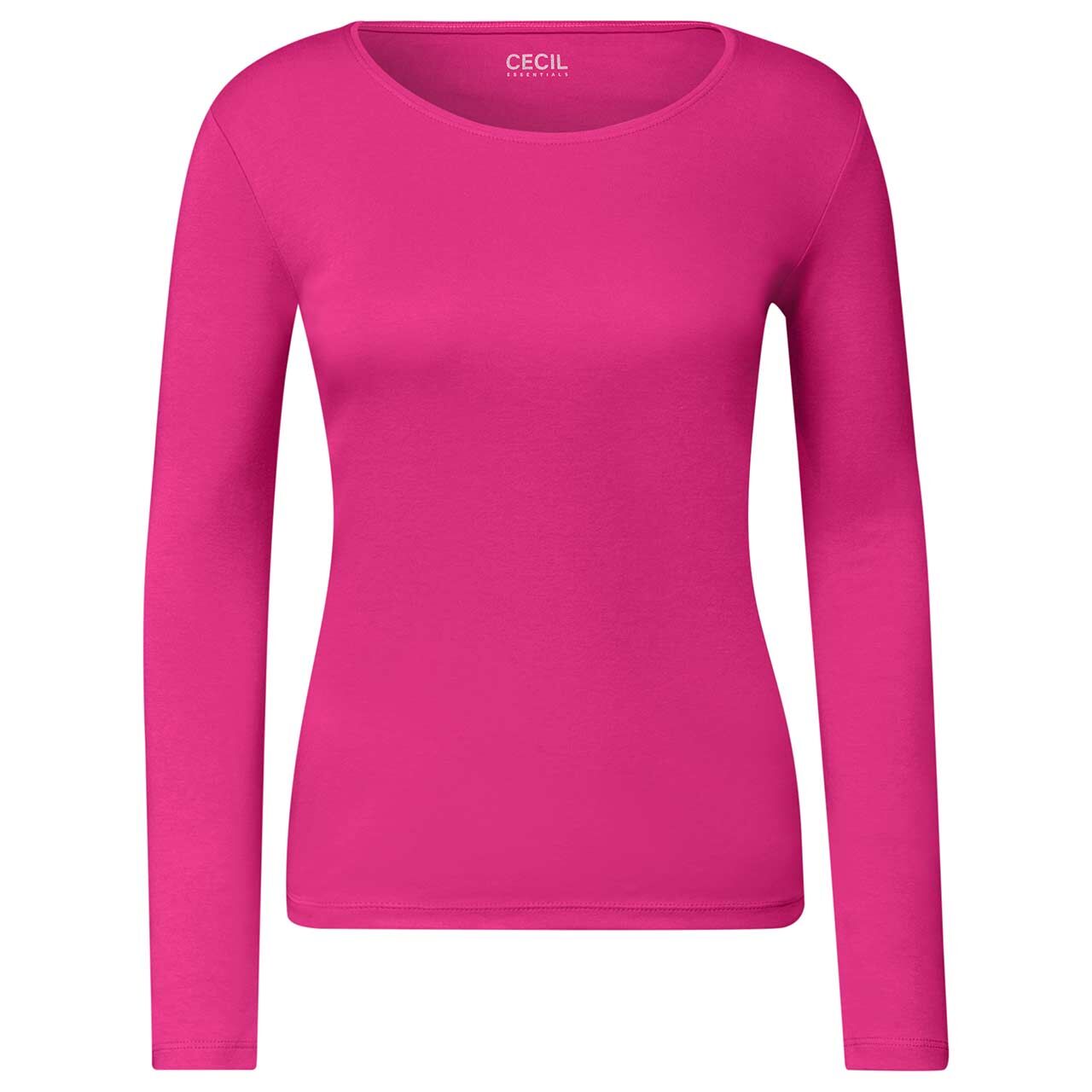 Cecil Damen Langarm Shirt Pia pink flash