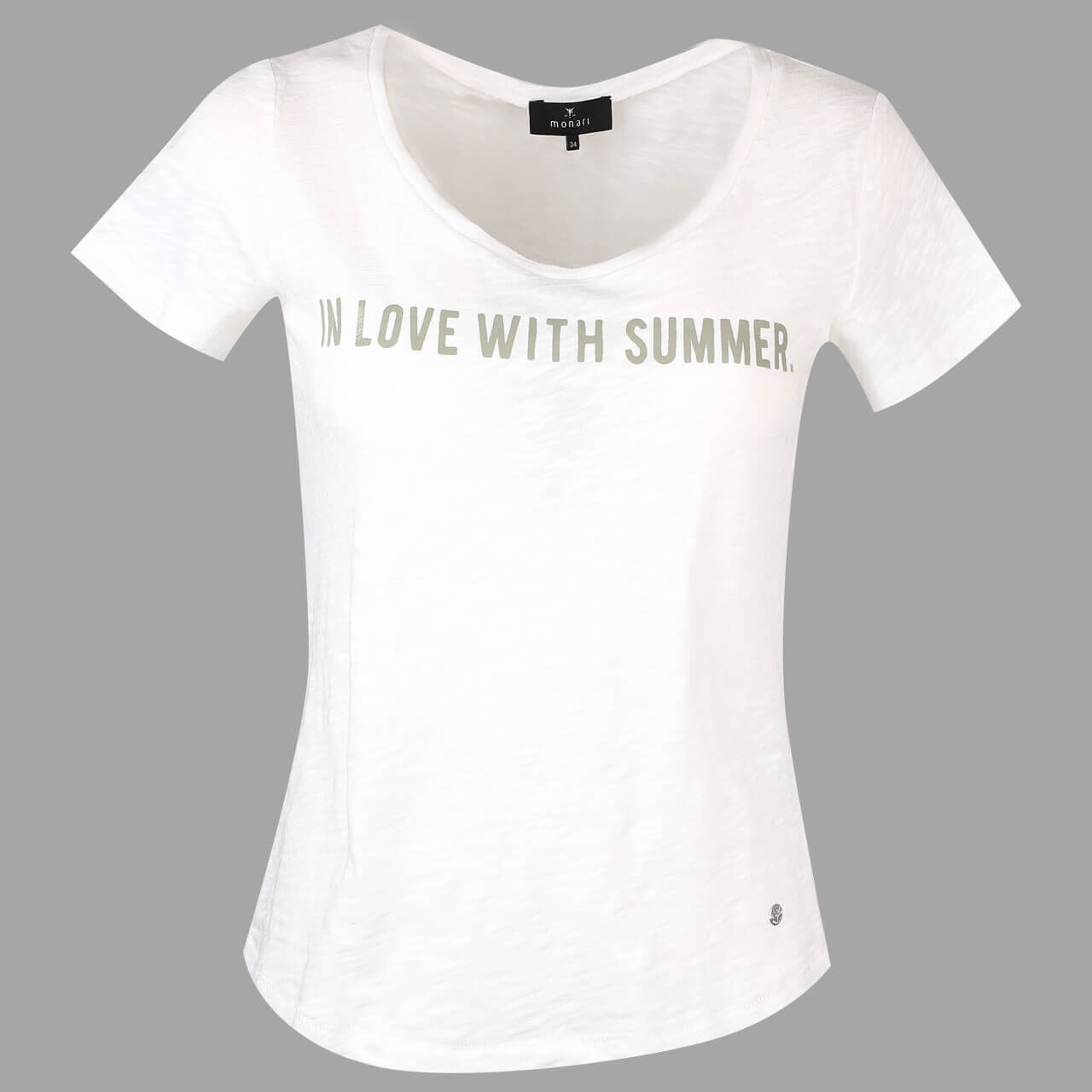 Monari T-Shirt für Damen in Weiß meliert, FarbNr.: 102