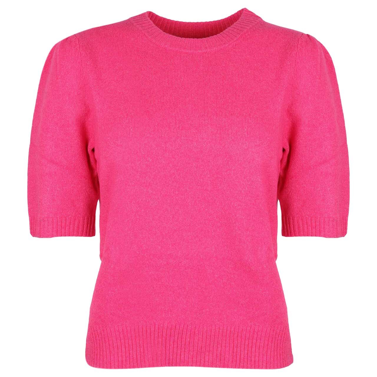 Street One Studio Damen Kurzarm Pullover Short Sleeve ruby raspberry melange