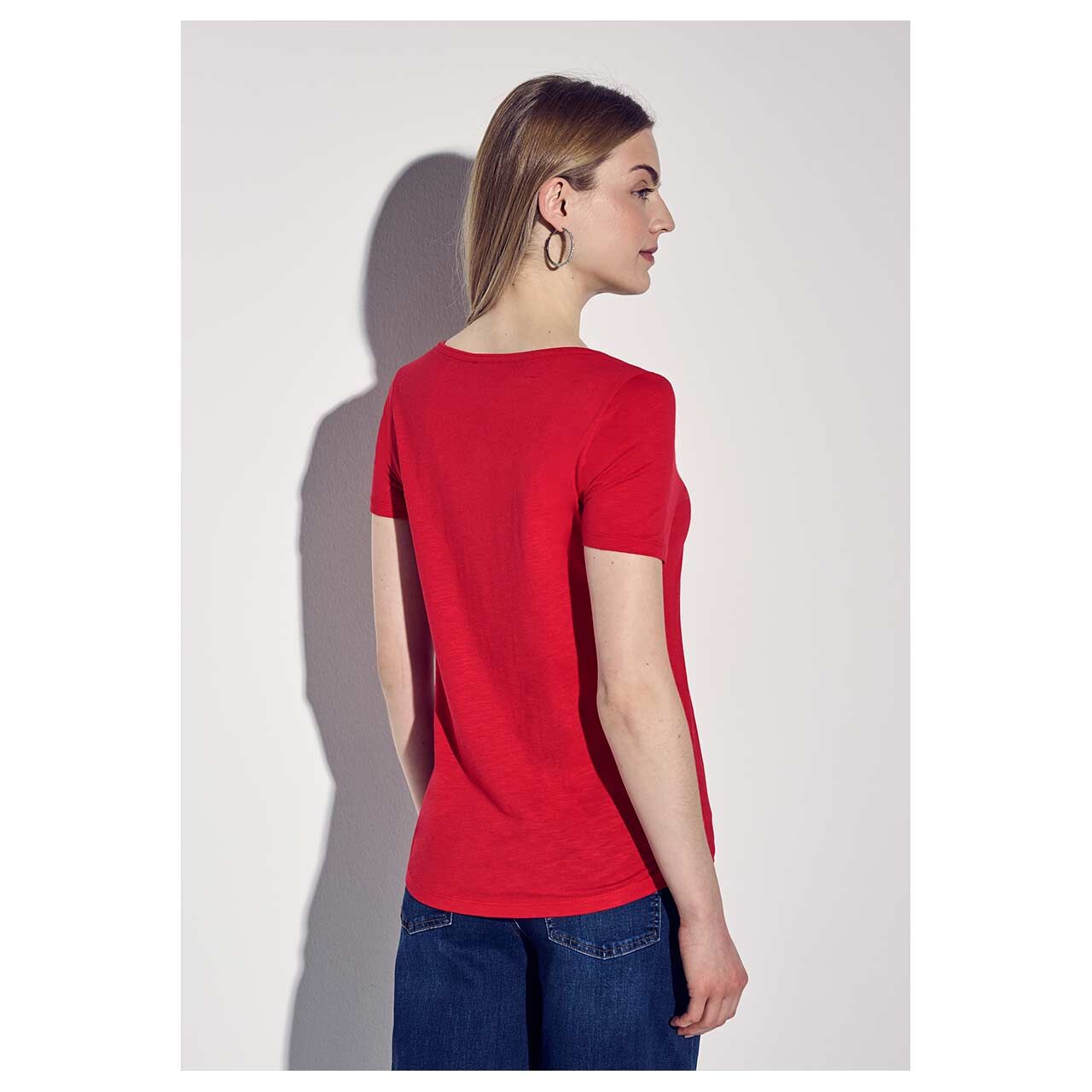 Street One Damen T-Shirt Gerda glory red
