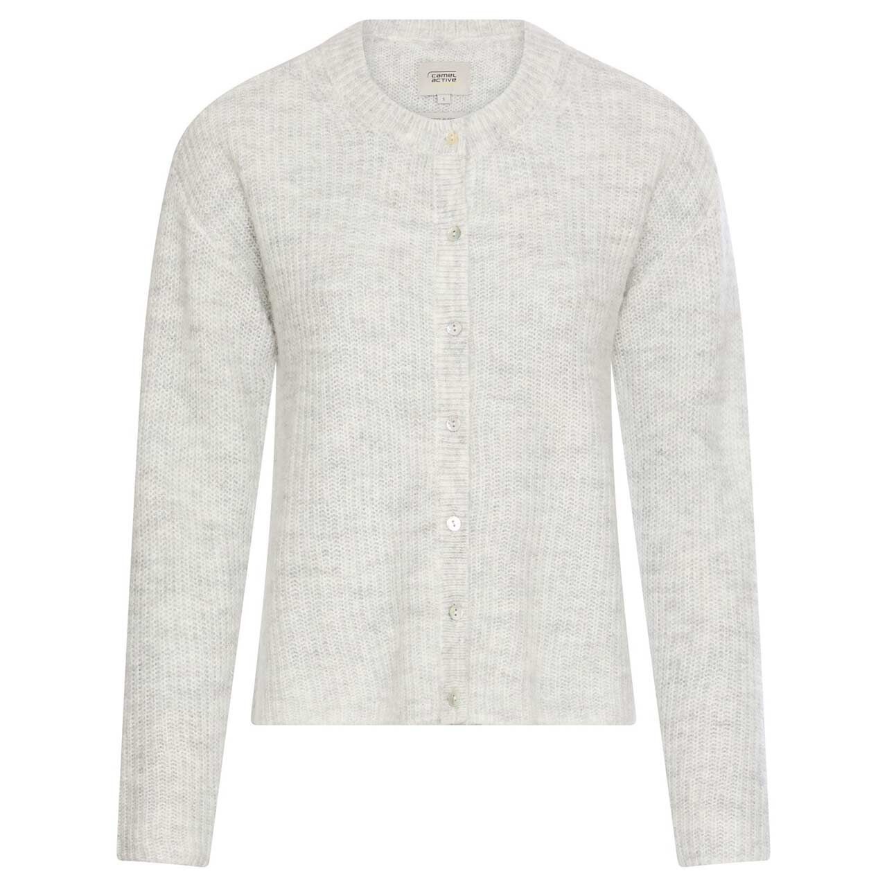 Camel active Damen Strickjacke light grey melange