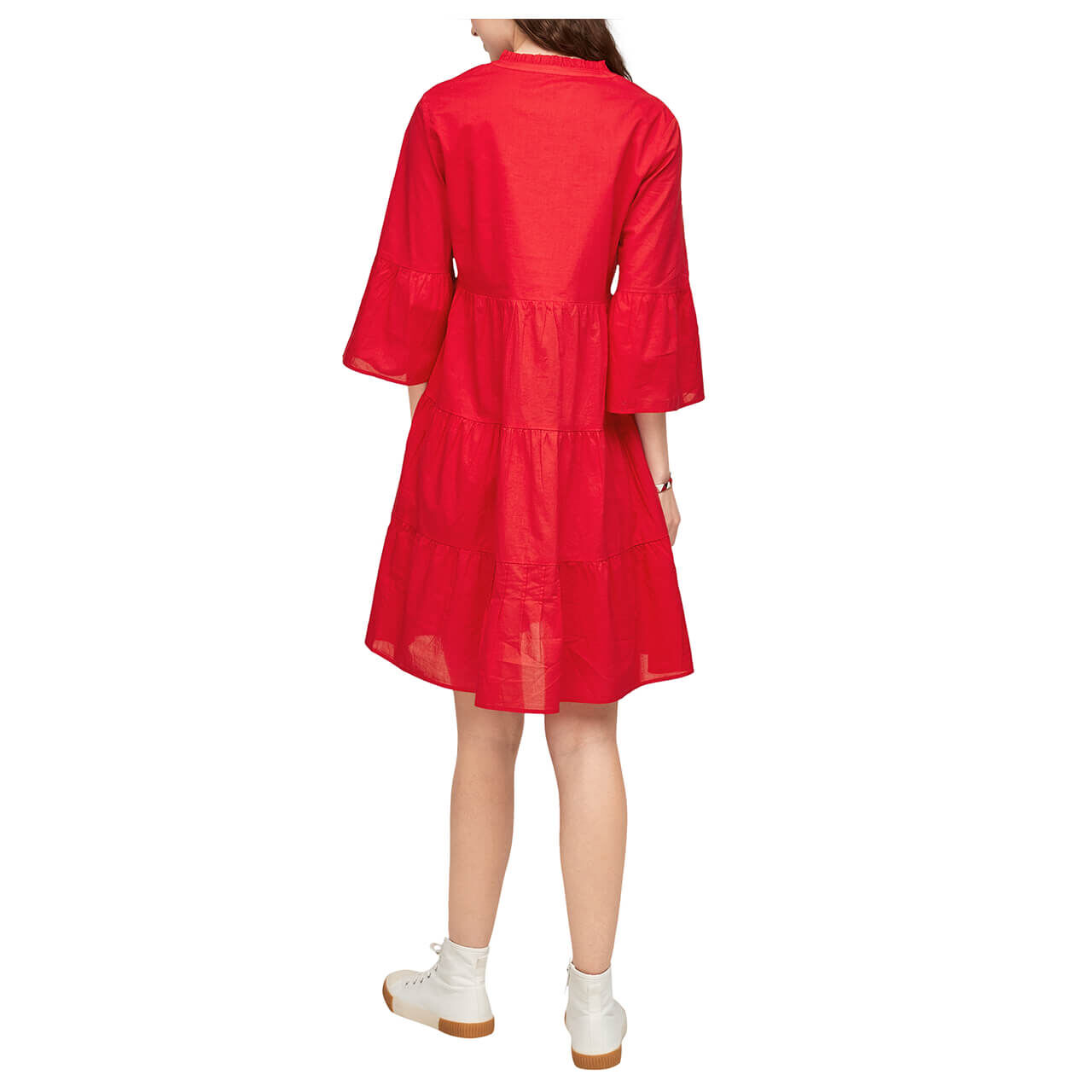 s.Oliver 3/4 Arm kleid für Damen in Rot, FarbNr.: 3180