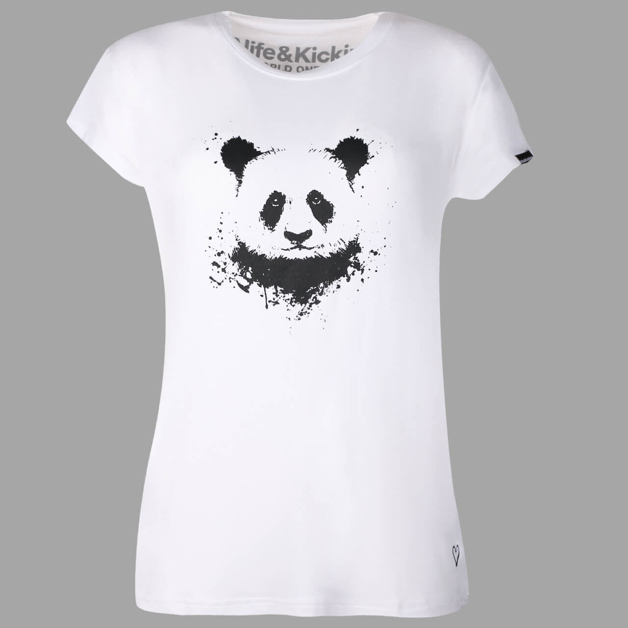 Alife and Kickin Mimmy T-Shirt für Damen in Weiß mit Print, FarbNr.: 0000