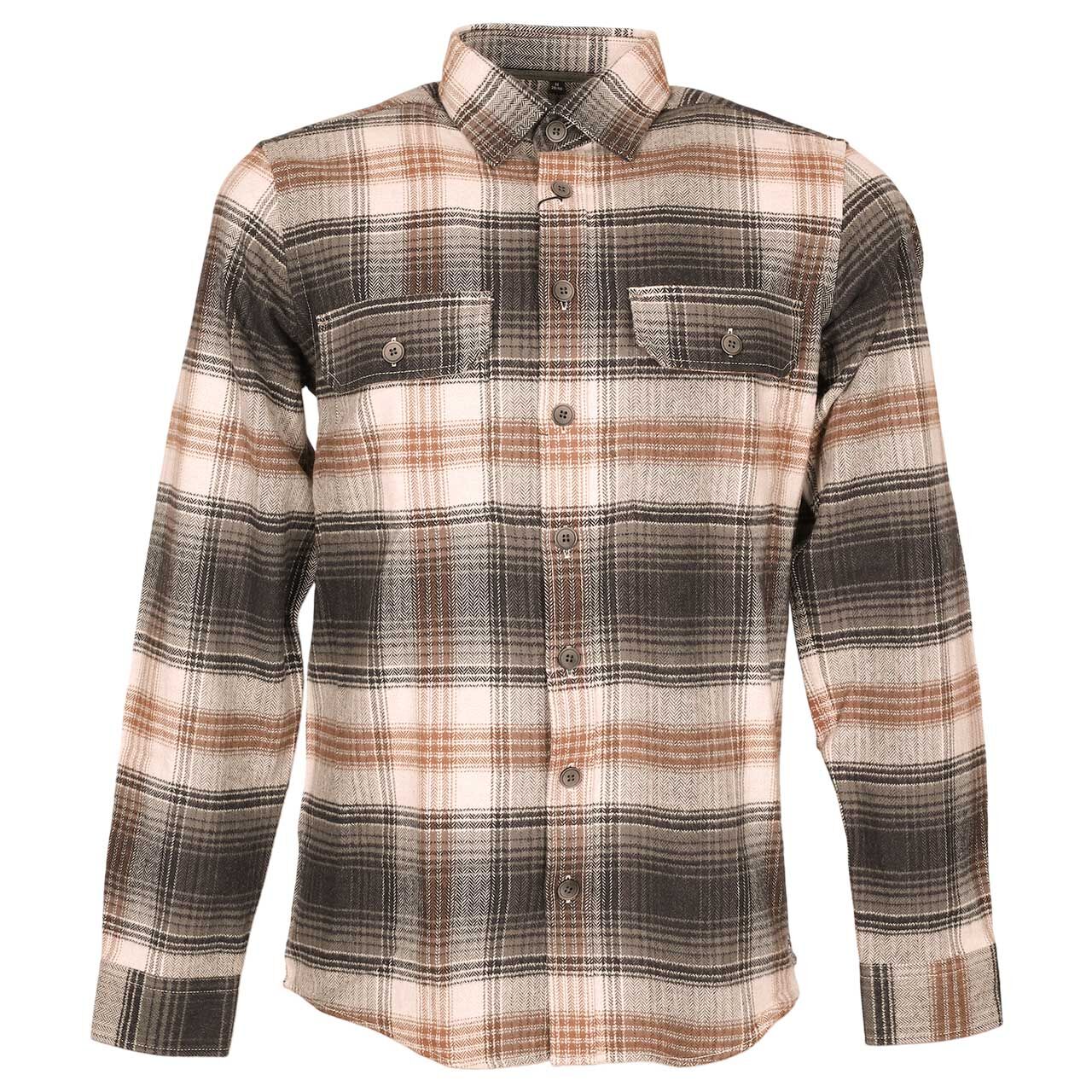 Casa Moda Herren Langarm Hemd anthracite checked