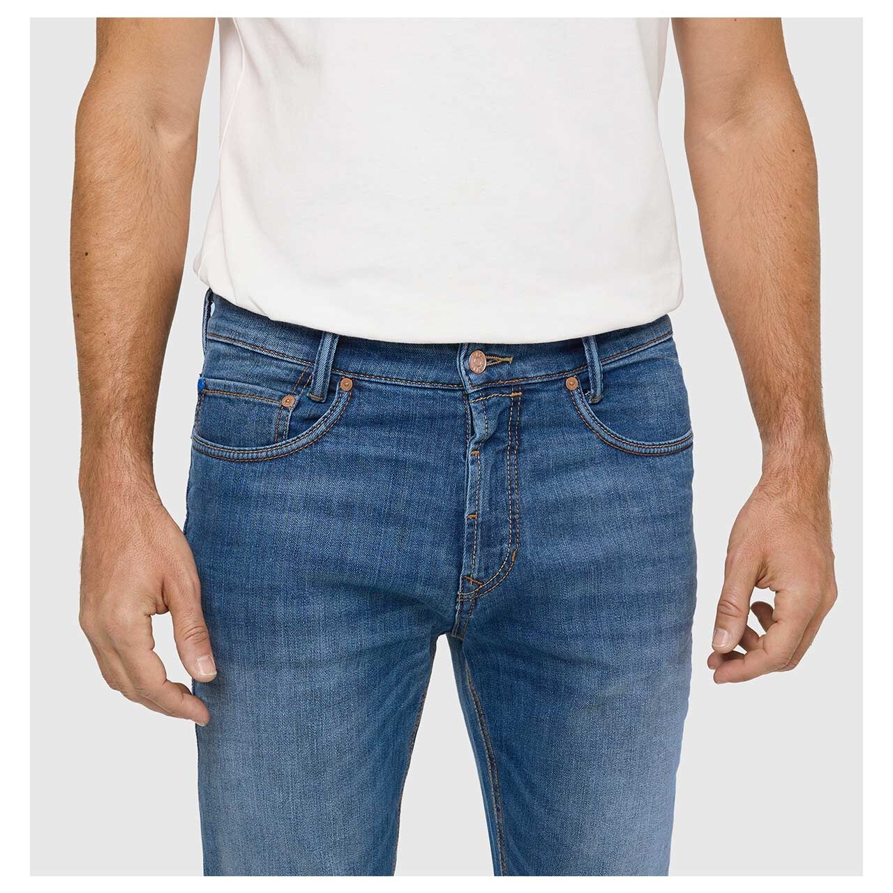 MAC Arne Pipe Jeans hemp mid blue authentic wash