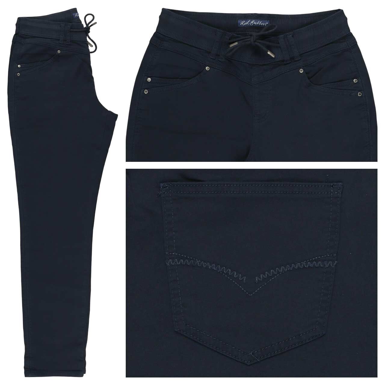 Red Button Tessy Jogpants Ankle Baumwollhose dark blue