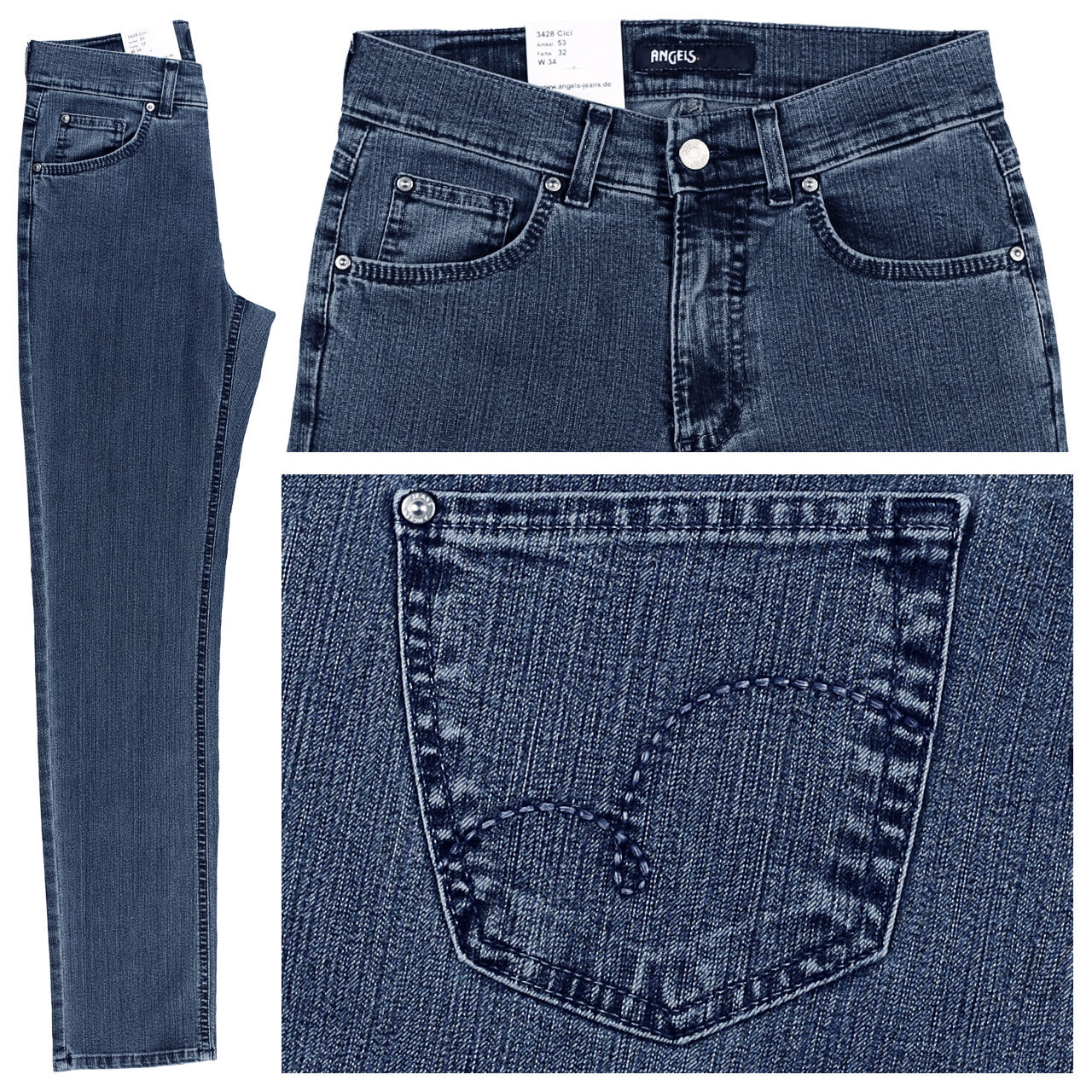 angels-jeans-cici-stone-32 Angels Jeans Cici für Damen in Blau, FarbNr.: 32