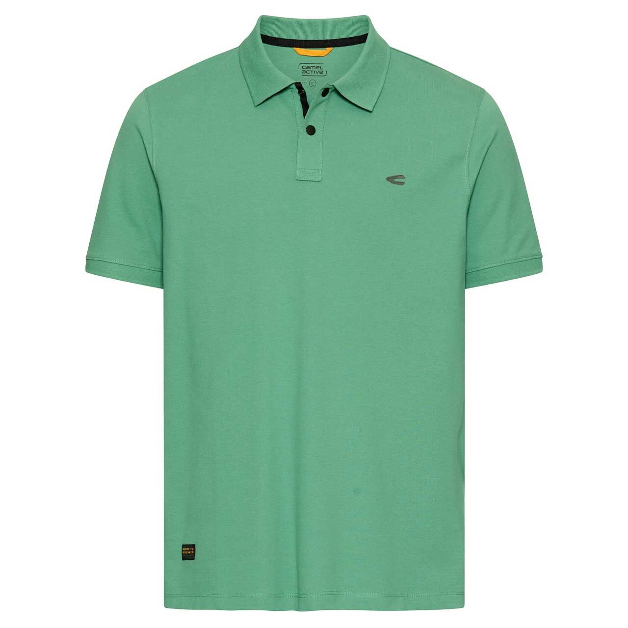 Camel active Herren Piqué Poloshirt lagoon green