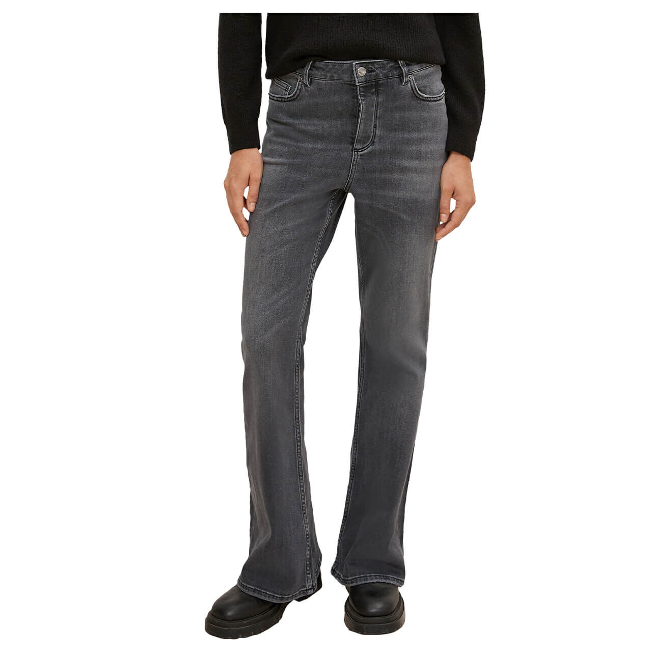 Comma Kick Flare Damen Jeans grey used